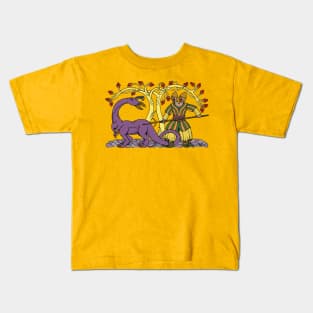 Hunting the Queegiog Weird Sci-Fi Art Kids T-Shirt